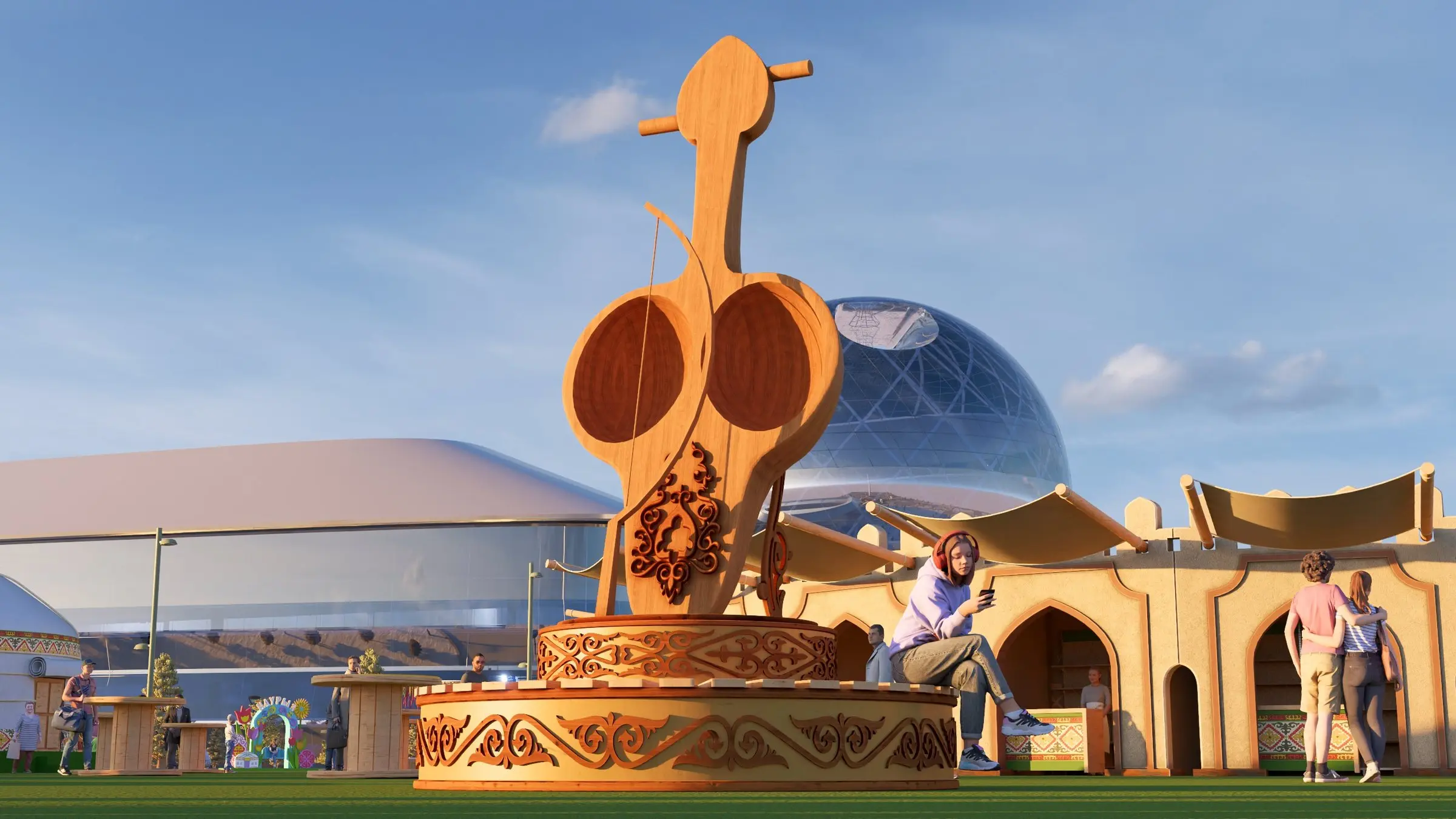 Наурыз EXPO 2026 — Инсталляция «Қобыз»